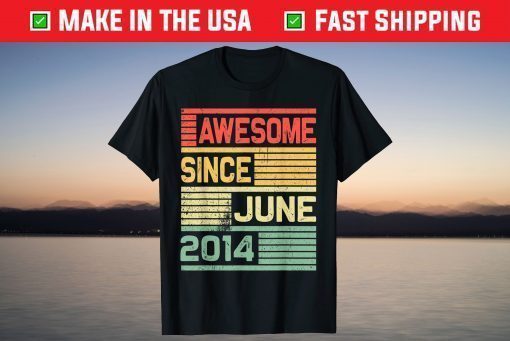 Awesome Since June 2014 7 Years Old Classic T-Shirt