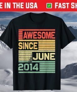 Awesome Since June 2014 7 Years Old Classic T-Shirt