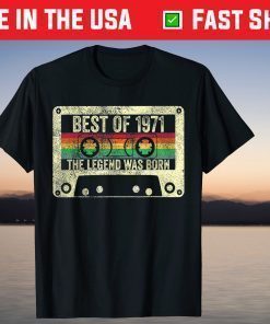 Best Of 1971 50th Birthday Vintage T-Shirt