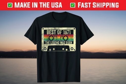 Best Of 1971 50th Birthday Vintage T-Shirt