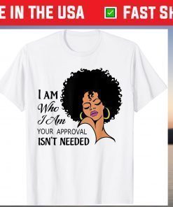 Black Queen Lady Natural Curly Afro African American Ladies Unisex T-shirt