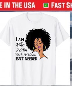 Black Queen Lady Natural Curly Afro African American Ladies Unisex T-shirt