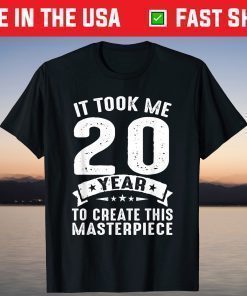 Born In 2001 20 Years Old 20th Birthday T-Shirt