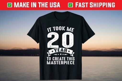 Born In 2001 20 Years Old 20th Birthday T-Shirt