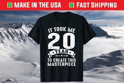 Born In 2001 20 Years Old 20th Birthday T-Shirt