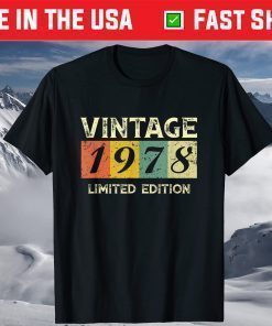 Born in 1978 43rd Birthday T-Shirt