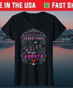 Camisa de Mujer De Cumpleanos en Agosto August Birthday T-Shirt