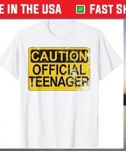 Caution Teen Warning 13th Birthday Classic T-Shirt