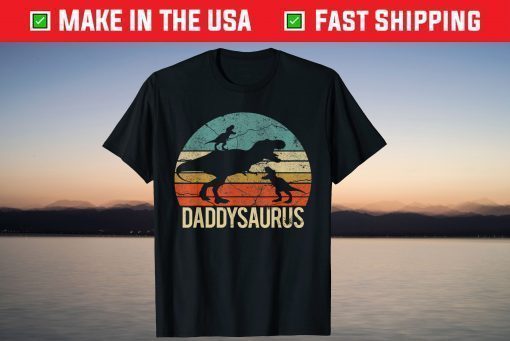 Daddy Dinosaur Daddysaurus Christmas Dad T-Shirt