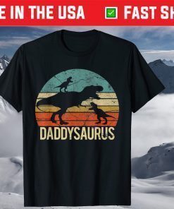 Daddy Dinosaur Daddysaurus Christmas Dad T-Shirt