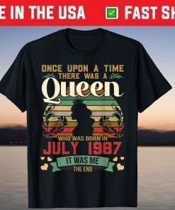 Girl's 32nd Birthday July 1987 Queen T-Shirt