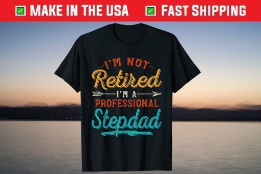 I'm Not Retired I'm A Professional Stepdad Father's Day T-Shirt