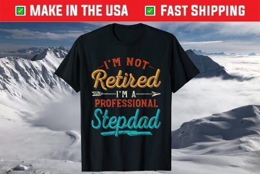 I'm Not Retired I'm A Professional Stepdad Father's Day T-Shirt