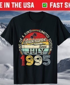 July 1995 Limited Edition Outfit Retro 26th Birthday T-Shirt