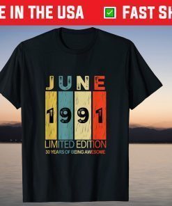 June 1991 30 Years of Being Awesome Classic T-Shirt