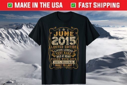 June 2015 6th Birthday 6 Years Old T-Shirt