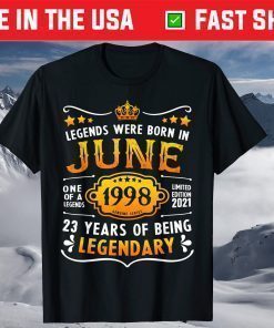 June 23th Birthday June 1998 23 Years Old Classic T-Shirt