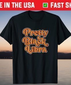 Libra Zodiac Sign African American Birthday T-Shirt