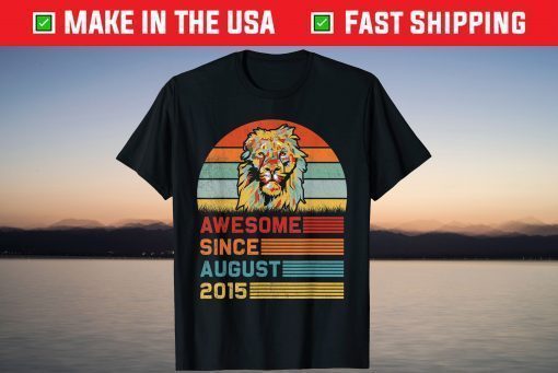 Lion 2015 Awesome August 6th Birthday Classic T-Shirt