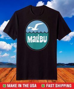 Malibu California Vintage Retro 1970's Design T-Shirt