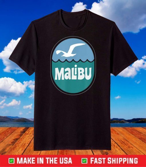 Malibu California Vintage Retro 1970's Design T-Shirt