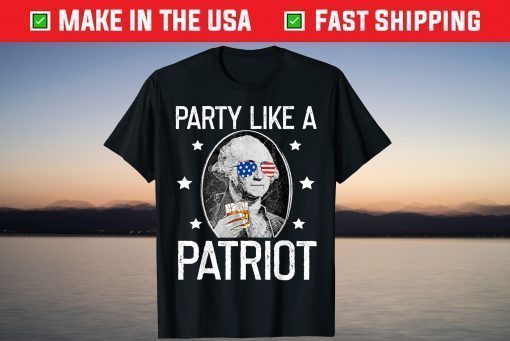 Party Like A Patriot George Washington Merica 4th of July Classic T-Shirt