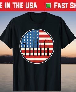 Patriotic US Flag 4th Of July Locksmith Locksmithing T-Shirt