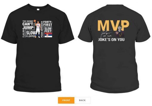 Peep Nikola Jokic's MVP Unisex T-Shirt