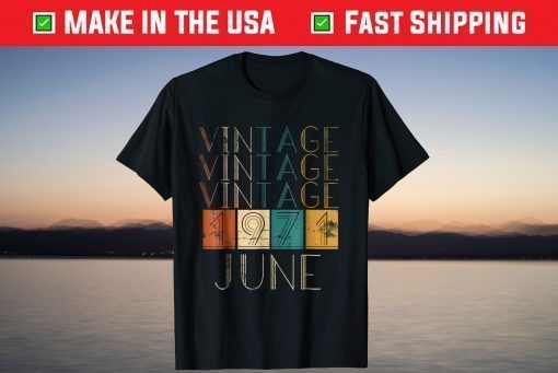 Retro Aged Vintage June 1971 T-Shirt