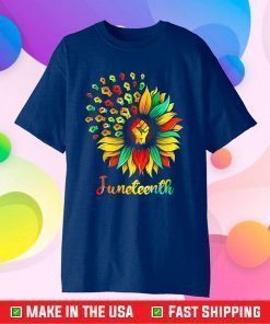 Sunflower Fist Juneteenth Black History African American Classic T-Shirt