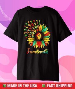 Sunflower Fist Juneteenth Black History African American Classic T-Shirt