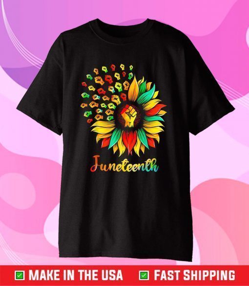 Sunflower Fist Juneteenth Black History African American Classic T-Shirt