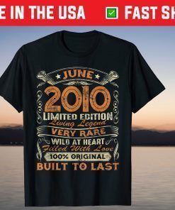 Vintage 11 Years Old June 2010 Limited Edition 11th Birthday T-Shirt