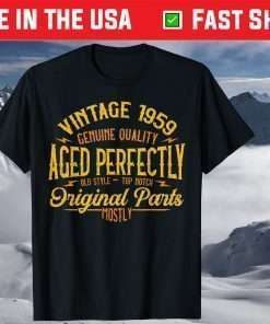 Vintage 1959 61st Birthday 61 Years Old Shirt