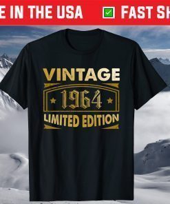 Vintage 1964 Limited Edition 54th Birthday T-Shirt