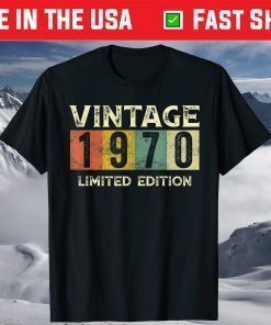 Vintage 1970 Limited Edition 51st Birthday Shirt