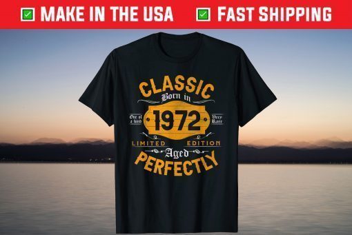 Vintage 1972 Classic 49th Birthday 49 Years Old T-Shirt