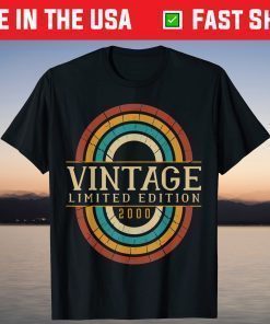 Vintage 2000 Limited Edition 21st Birthday T-Shirt