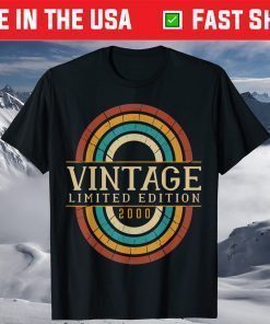 Vintage 2000 Limited Edition 21st Birthday T-Shirt