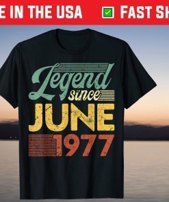 Vintage Birthday Since June 1977 Classic T-Shirt