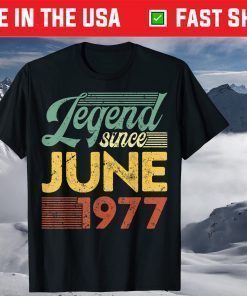 Vintage Birthday Since June 1977 Classic T-Shirt