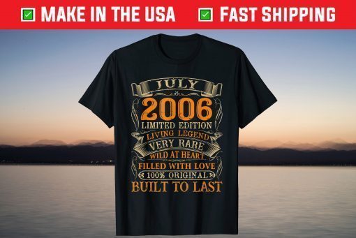 Vintage July 2006 14 Years Old 14th Birthday Classic T-Shirt