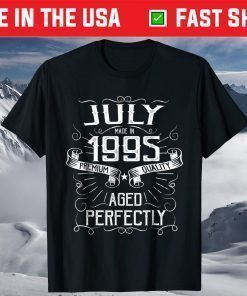 Vintage July Made in 1995 23rd Birthday Classic T-Shirt