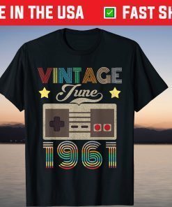 Vintage June 1961 60th Birthday Shirt 60 Year Old T-Shirt