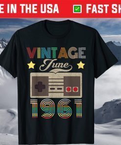 Vintage June 1961 60th Birthday Shirt 60 Year Old T-Shirt