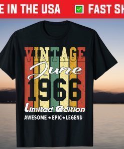 Vintage June 1966 Limited Edition Awesome Epic Legend T-Shirt