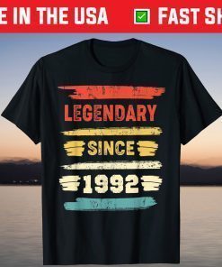 Vintage Legendary Since 1992 Birthday 1992 T-Shirt