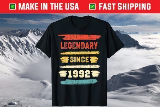 Vintage Legendary Since 1992 Birthday 1992 T-Shirt