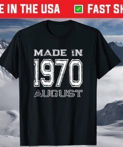 Vintage Made in August 1970 TShirt