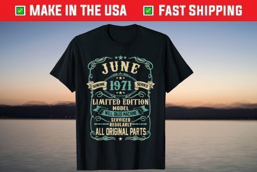 Vintage Made in JUNIO 1971 48th Years Old Birthday Classic T-Shirt